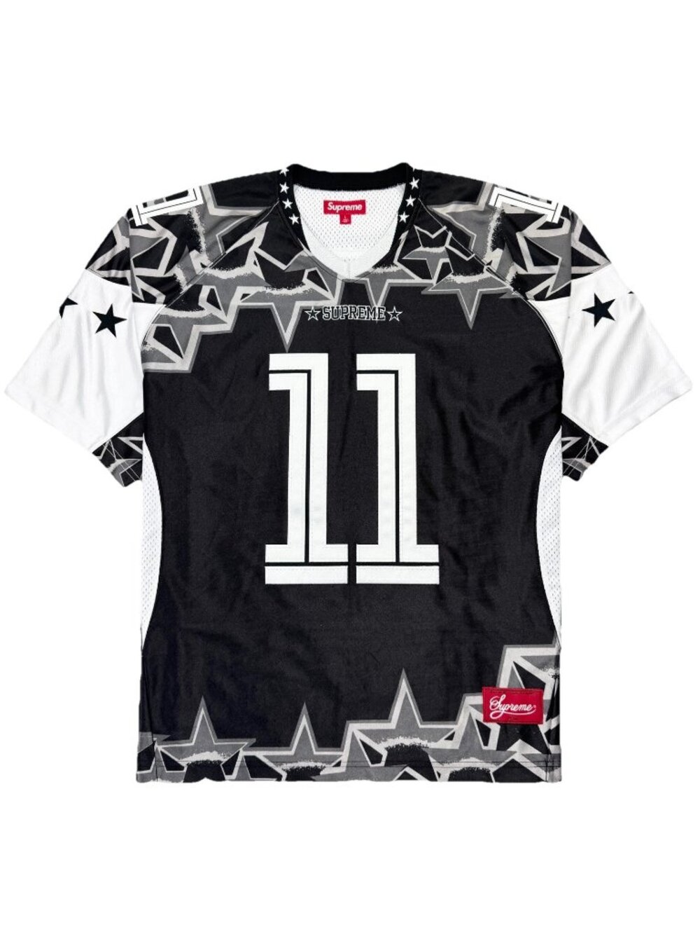 Supreme Stars Football Jersey Men’s Large Black SS25 Streetwear Limited Edition